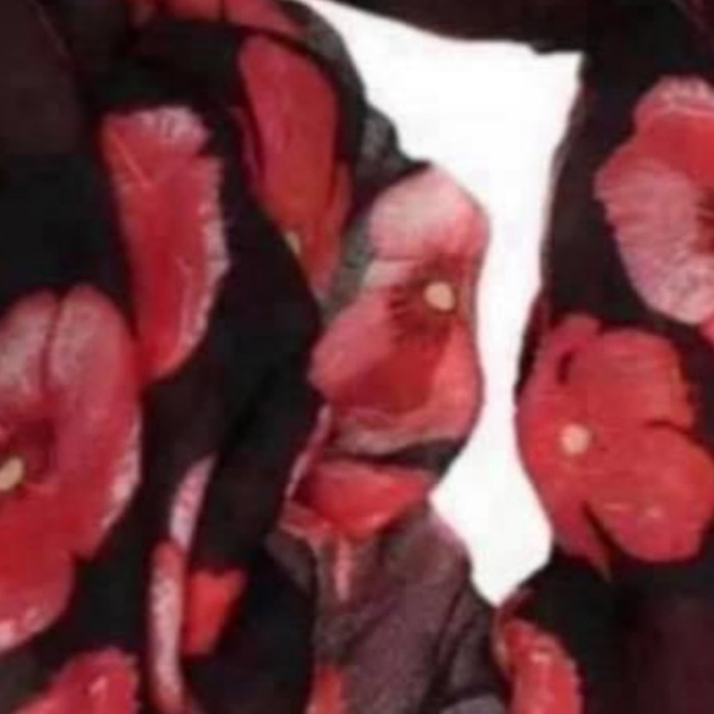 Ladies beautiful poppy scarf - Picture 2 of 4